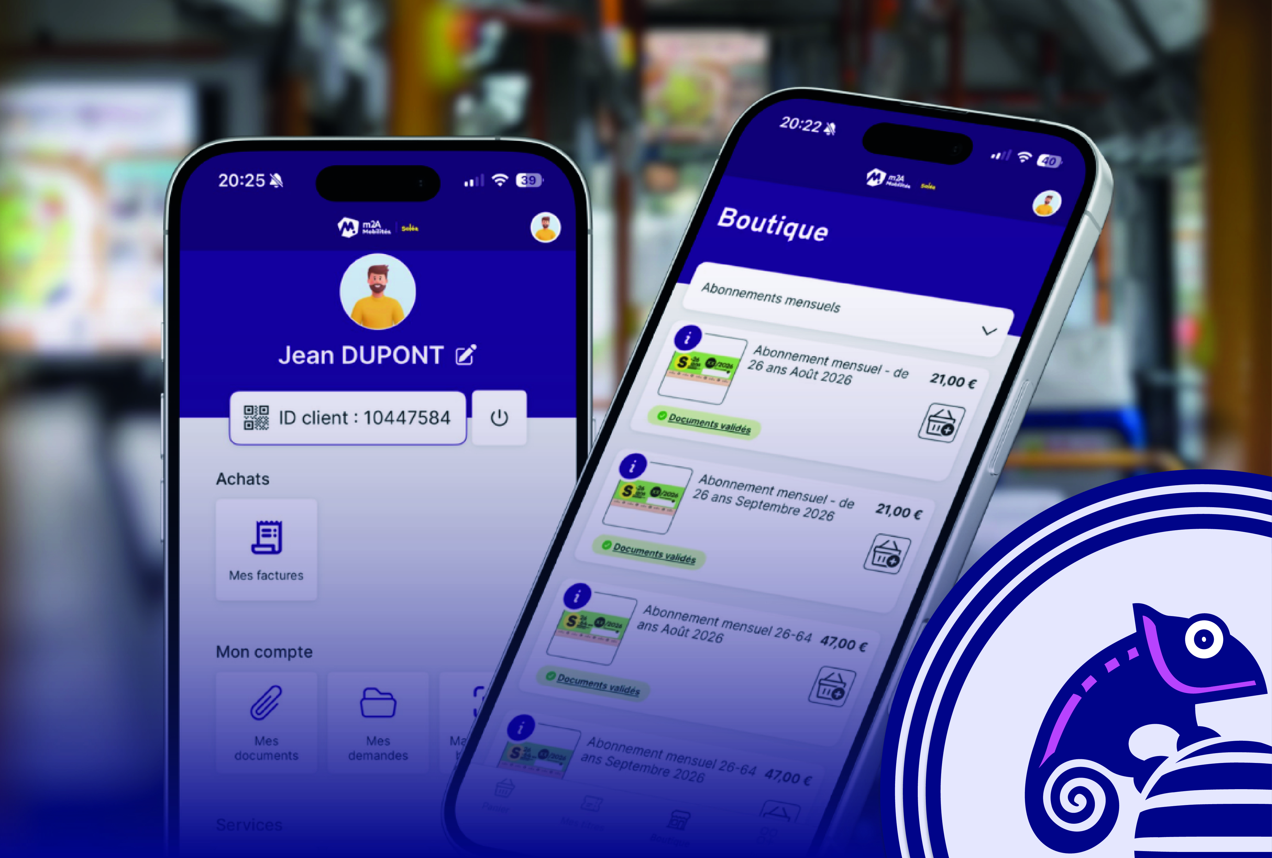 mockup iphone application m2A
