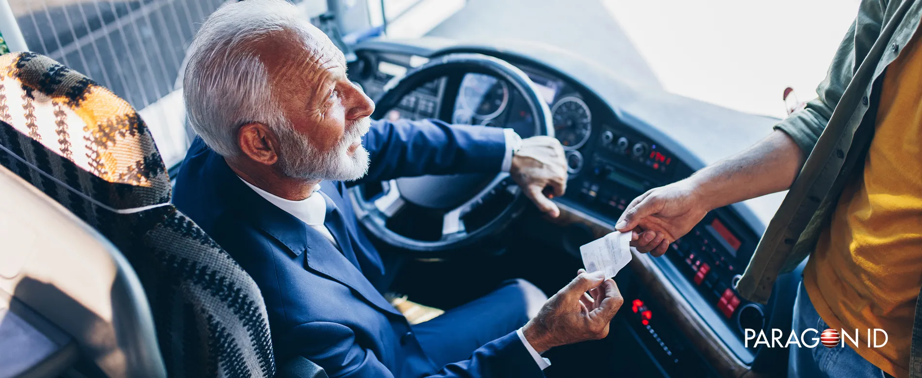Conducteur bus et passager