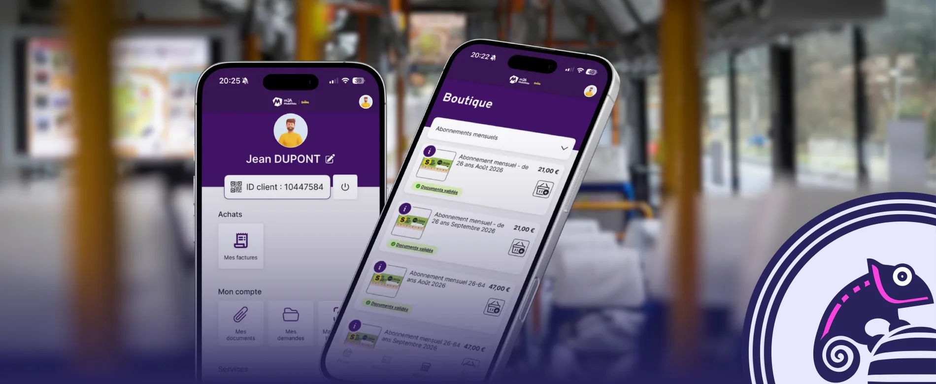 mockup iphone application m2A