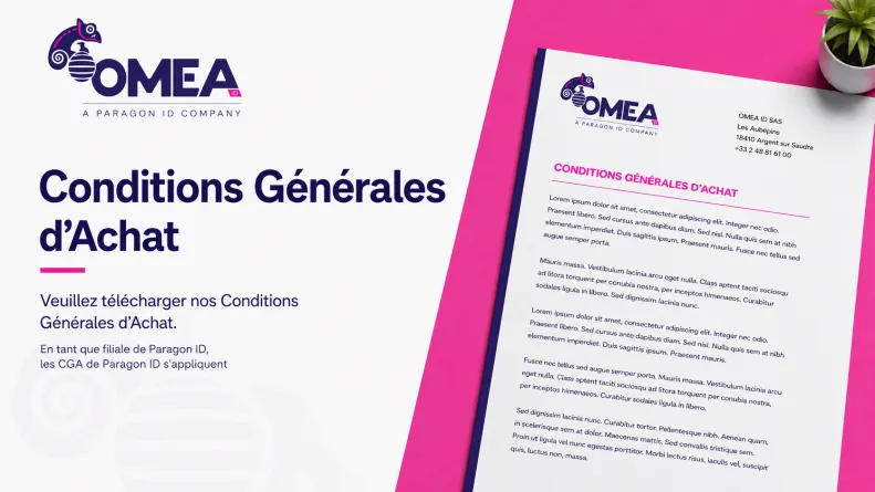 Photo avec nos Conditions générales d'achat