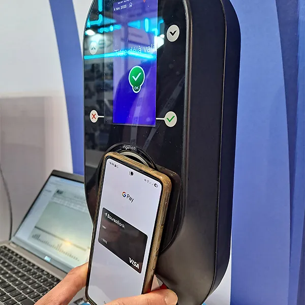 Smartphone paiement valideur